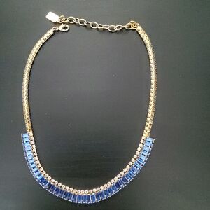 Lionette Auvignon Crystal Baguette Statement Necklace